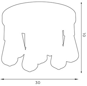 Faretto FILO 7xE27/60W/230V nero
