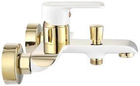 REA-B9932 - Set per vasca BLOOM opaco bianco/oro