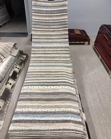 Loribaft Tappeto 80x290 Beige (Iran) Annodato A Mano