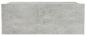 Comodini pensili 2 pz grigio cemento 40x30x15 cm in truciolato