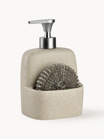 Set dosatore di sapone con spugna Sand 2 pz