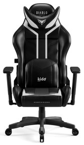 Sedia gaming bambini Kido by Diablo X-Ray 2.0: Bianco e nero