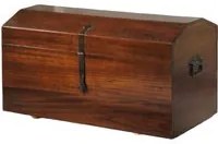 Baule in legno finitura bassano arte povera 98x47x46