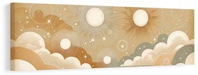 Quadro su tela – Sole cosmico tra le nuvole dei sogni