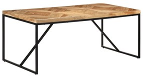 Tavolo Da Pranzo 180x90x76 Cm Legno Massello Di Acacia E Mango /