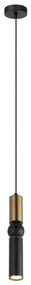 ITALUX PND-14290-1-BRO-BK - Lampadario a sospensione con filo ISIDORA 1xGU10/25W/230V nero/bronzo