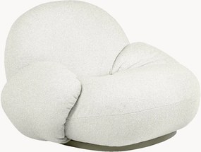 Poltrona da giardino girevole in bouclé Pacha