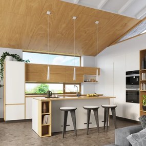 Sollux SL.1397 - Lampadario a sospensione con filo PRYSM 1xG9/8W/230V bianco