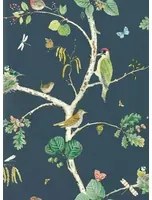 Sanderson Tapete Woodland Chorus - Charcoal