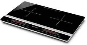 G3 Ferrari - Dinamiko Duo Nero Superficie piana 56 cm Piano cottura a induzione 2 Fornello(i)