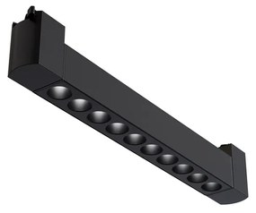 Spot Per Binario Moderno Points Alluminio Nero 10 Luci Led Naturale