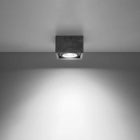 Lampada da soffitto in Cemento QUATRO 1 Base AR111 - Grigia