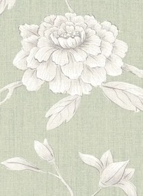 Lewis & Wood Carta da parati Jasper Peony - Eau de Nil