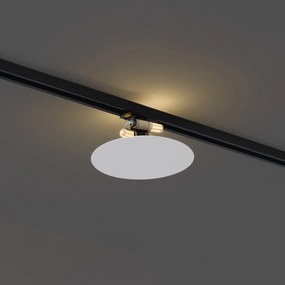 Plafoniera bianca moderna per sistema di illuminazione a binario monofase a 2 luci - Iconic Pulley
