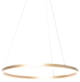 Lampada a sospensione di design oro 80 cm incl. LED dimmerabile a 3 livelli - Anello