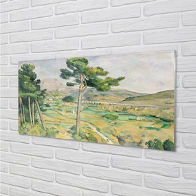 Rivestimento parete cucina S. Victoria e il viadotto nella valle dell'Arco di Paul Cézanne 100x50 cm
