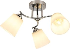 Lampadario a plafone PAFOS 3xE27/15W/230V cromo lucido