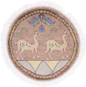 Agra Tappeto orientale 50x50 (Indian) Annodato A Mano