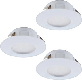 Eglo 95821 - Set 3x LED, faretti da incasso per bagno PINEDA LED/4,9W/230V IP44