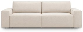 Divano letto in tessuto bouclé beige 247 cm Jodie - Micadoni Home