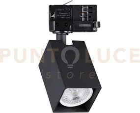 Dynamite spot per binario link 3-phase 1 luce attacco gu10 nero qua...