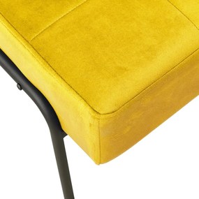 Poltrona relax 65x79x87 cm giallo senape in velluto