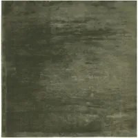 Tappeto a Pelo Corto Morbido e Lavabile Verde Bosco 160x160 cm 375097