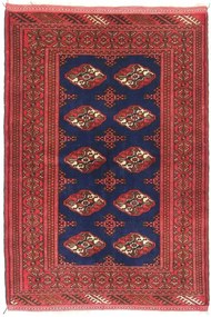 Turkmen Tappeto persiano 100x150 Blu (Iran) Annodato A Mano