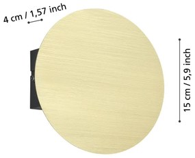 Eglo 901201 - Applique a LED TALAMELLO LED/4W/230V 3000K oro