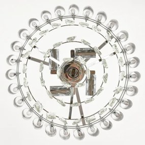 Brilagi - Lampadario a catena ECLIPSE 5xE14/10W/230V Ø 38 cm argento