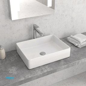 Lavabo D'Appoggio Da 47x36 Cm Bianco Lucido