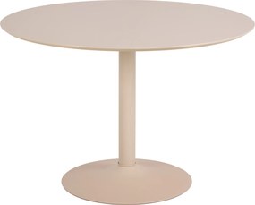KORFU Beige (Cashmere) - TAVOLO ROTONDO 110 cm PER CUCINA SALA DA PRANZO SOGGIORNO IMPIALLACCIATURA