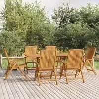 Set da Pranzo da Giardino 7 pz in Legno Massello di Teak 3154921