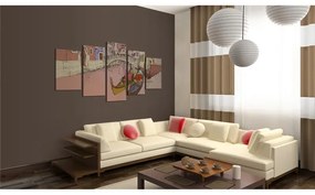 Quadro Romantic gondolas 5 pieces