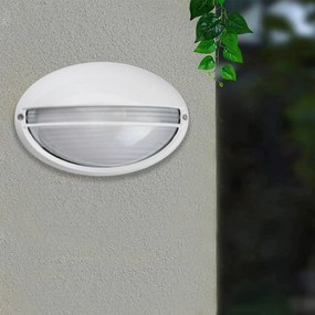 Plafoniera E27 IP54 Bianca 214x142mm mod. Palpebra Colore Bianco