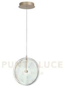 Sospensione jokey piccola trasparente 1 luce led 3000k 838lm 13w d....