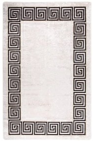 Tappeto Lavabile 80x150 cm Beige Chiaro Antiscivolo