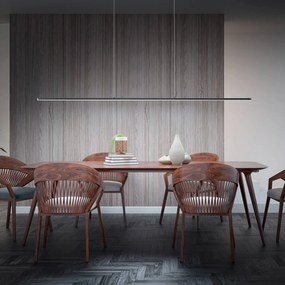 Quitani Lampada LED a sospensione Margita, lunghezza 148 cm, nero
