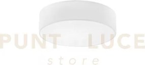 Plafoniera capital bianca 7 luci attacco e27 76x76x15cm in metallo