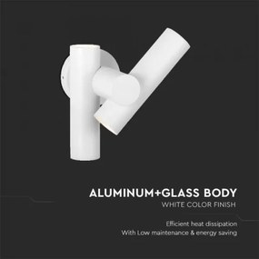 LED Luce Spot a parete da esterno 2xLED/3W/230V 4000K IP44 bianco