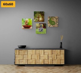 Set di quadri – Feng Shui in verde