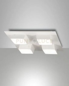 Lucas plafoniera bianco 4 luci dimmerabile 48w 3000k 4160lm