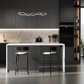 Lampadario LED a sospensione con filo OLYMPIA 5xLED/10W/230V grigio