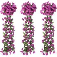 Ghirlande Fiori Artificiali 3 pz Viola Chiaro 85cm 359050