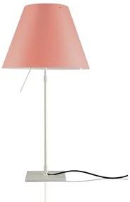 Luceplan - Costanza Lampada da Tavolo con Dimmer Alu/Edgy Pink Luceplan