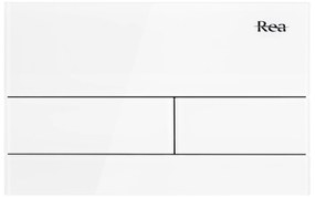 Pulsante per supporto set da incasso WC K011A-Q Rea T White Glass