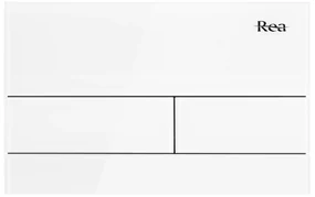 Pulsante per supporto set da incasso WC K011A-Q Rea T White Glass