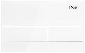 Pulsante per supporto set da incasso WC Rea T White