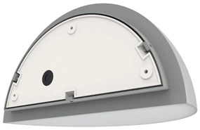 Applique Curva Monodirezionale con base E27 IP54 Grigia - Serie BRINA