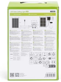Aigostar - Lampada LED solare LED/35W/12V 3000 mAh 6500K diametro 16,8 cm